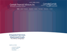 Tablet Screenshot of gurniakfinancial.com